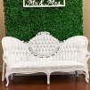 Antique white couch   rental $ 125.00