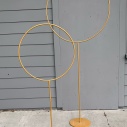 76” tall gold circle stand Rent $12.00 52” tall gold circle stand Rent $10.00