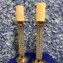 14” gold candle holders Rental $4.00 each